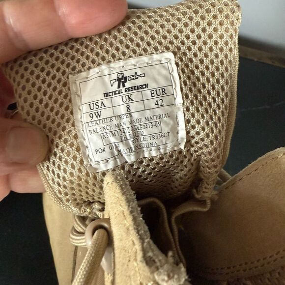 Belleville Tactical Research Guardian Men's 9W Brown Leather Combat Boot - Picture 4 of 5